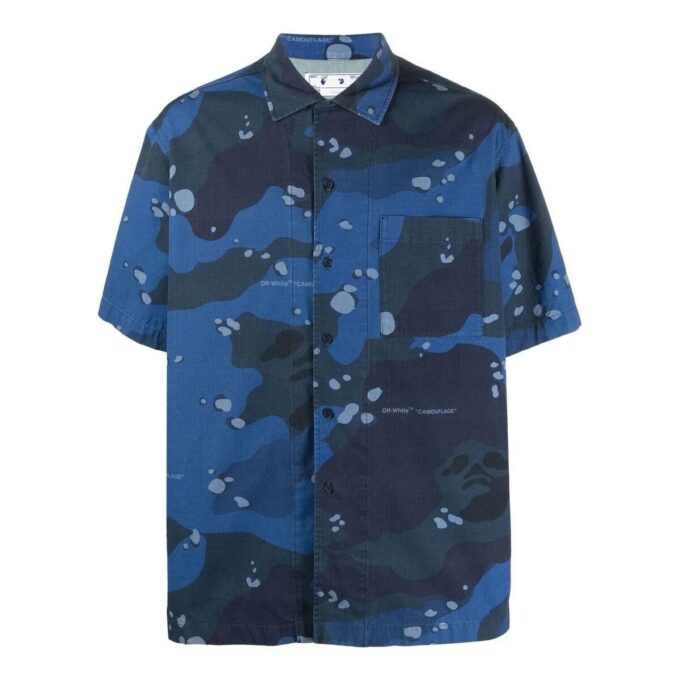 Camisas de popelín de camuflaje «Blue»