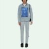 Camisas Denim de manga larga con solapa y estampado SS21, azul