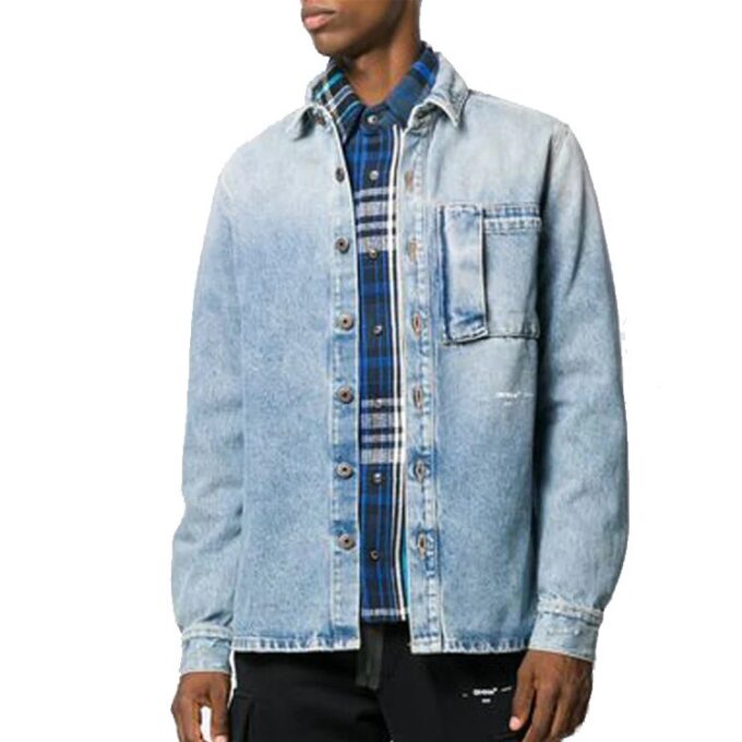 Camisas Denim Doodle para hombre azul FW19