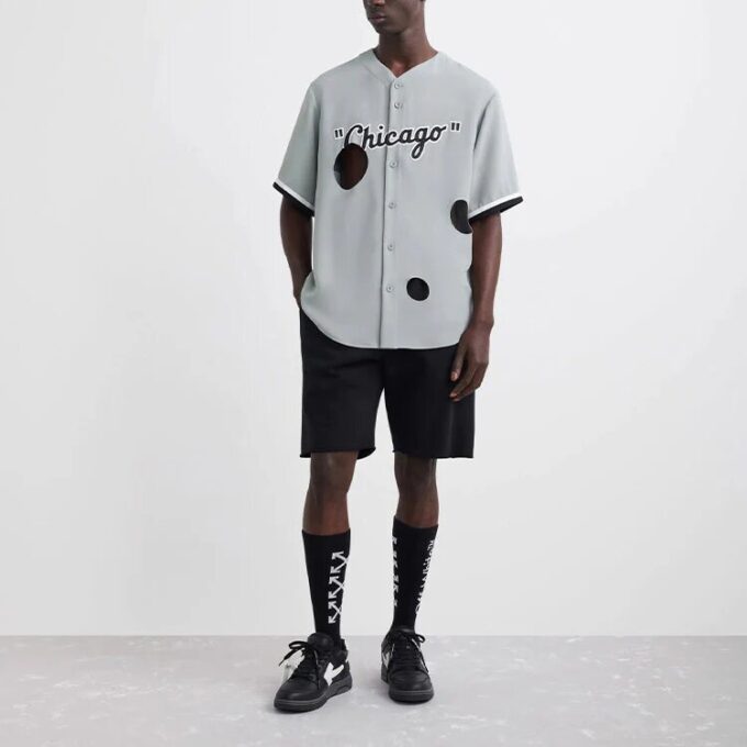 Camisas Off-White x New Era x MLB Miami Marlins «Gris claro y negro»