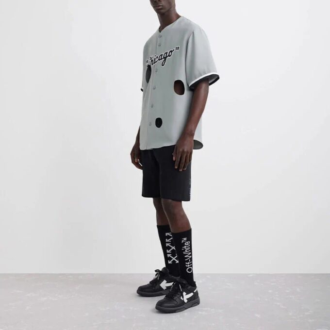 Camisas Off-White x New Era x MLB Miami Marlins «Gris claro y negro»