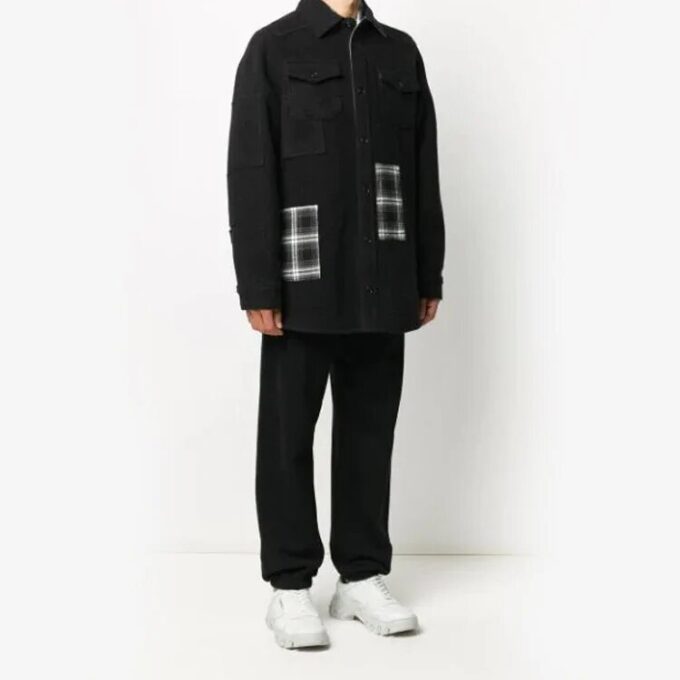 Camisas oversize a cuadros con bolsillos y botones