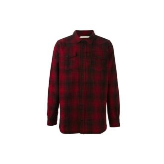 Camisas rojas a rayas y cuadros Off-White para hombre