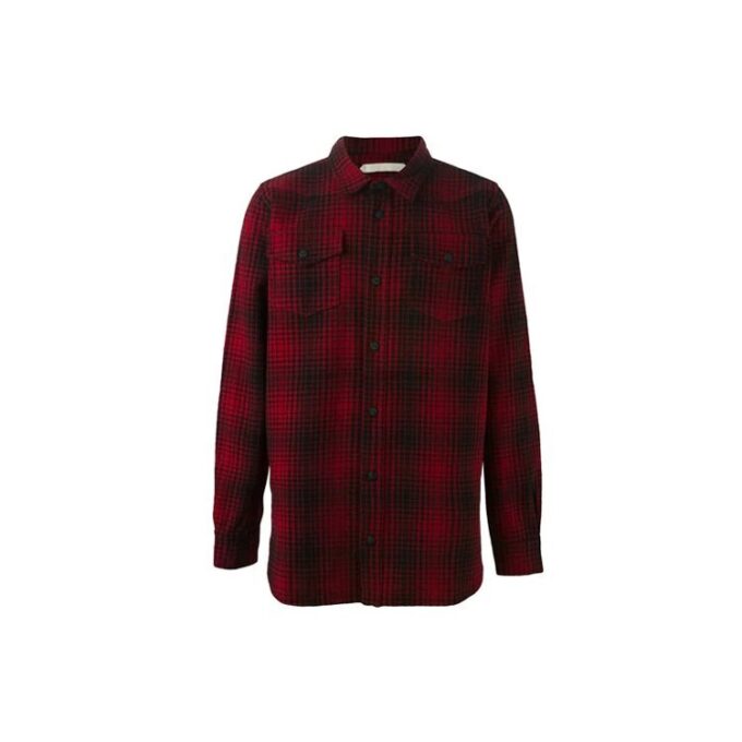 Camisas rojas a rayas y cuadros Off-White para hombre