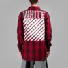 Camisas rojas a rayas y cuadros Off-White para hombre