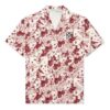 Camisas rojas de manga corta Off-White para hombre C/O VIRGIL ABLOH Flowers