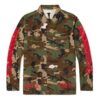 Camisas tipo chaqueta con cinta de camuflaje para hombre