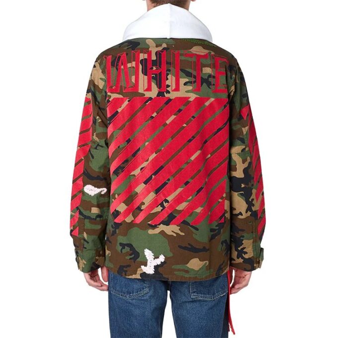 Camisas tipo chaqueta con cinta de camuflaje para hombre
