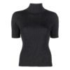 Camiseta acanalada con ribete del logotipo Off-White «Negro»