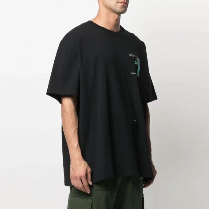 Camiseta Adam Is Eve Over «Negro/Blanco»