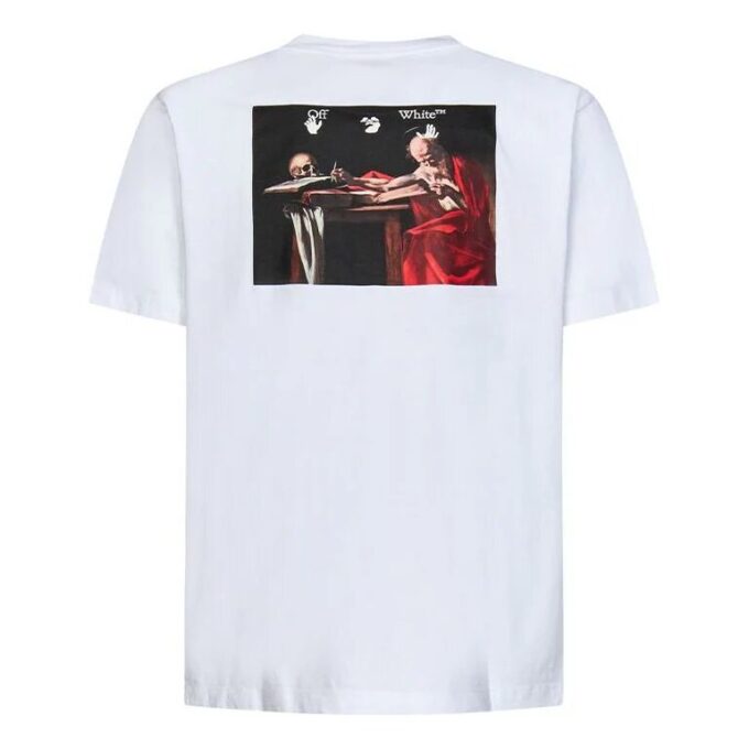 Camiseta ajustada Caravaggio Paint «Blanco Negro»