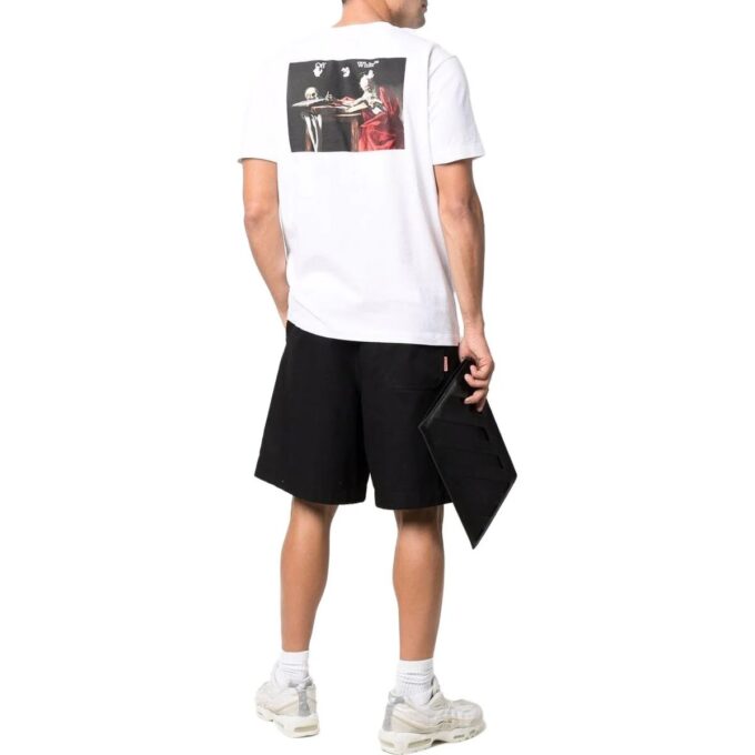 Camiseta ajustada Caravaggio Paint «Blanco Negro»