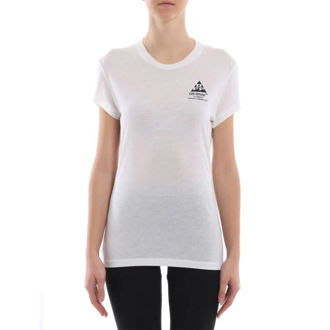 Camiseta ajustada de algodón Off-White Virgil Abloh, color blanco