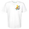 Camiseta ajustada de manga corta Bart Peace Sign «Blanca»