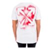 Camiseta ajustada de manga corta con estampado «Blanco/Rojo» en Pantalones Cortos