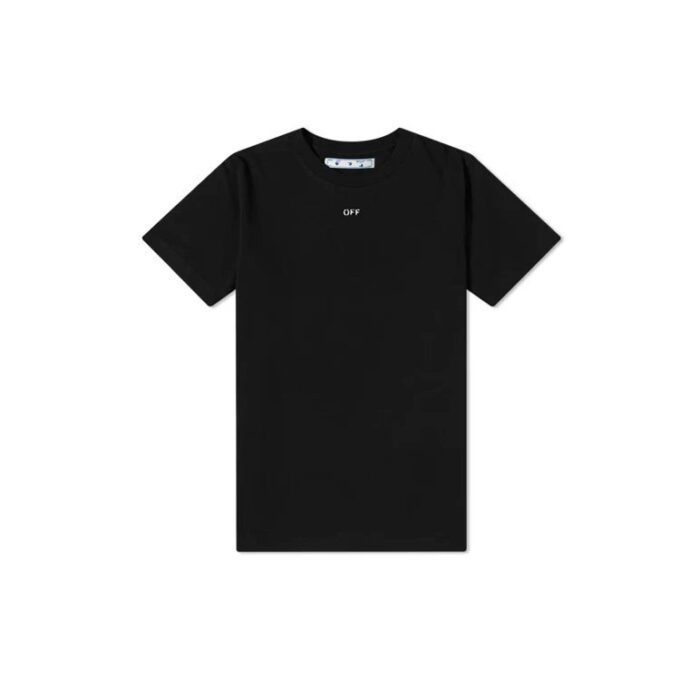 Camiseta ajustada de manga corta con estampado «Negro/Blanco» en Pantalones Cortos