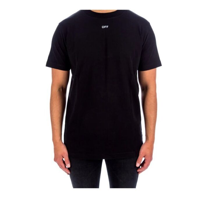 Camiseta ajustada de manga corta con estampado «Negro/Blanco» en Pantalones Cortos