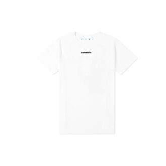 Camiseta ajustada de manga corta Marker «Blanco/Azul»