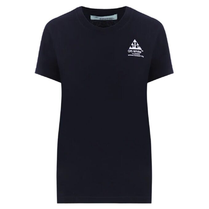 Camiseta ajustada Off-White Carryover «Black Flower Pattems»