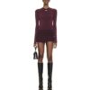 Camiseta ajustada Off-White sin logo «Burgundy»