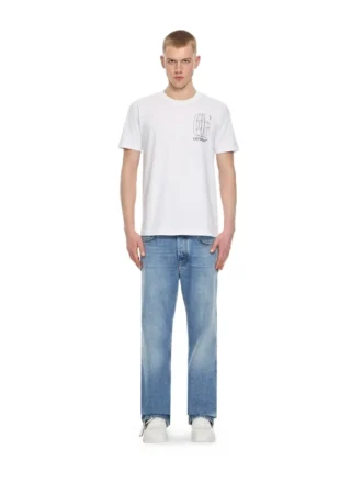 Camiseta ajustada Outline Double Arrow
