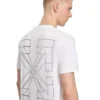 Camiseta ajustada Outline Double Arrow