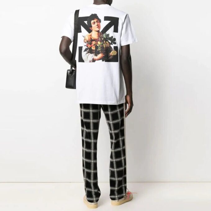 Camiseta ajustada para niños Caravaggio «Blanco/Negro»