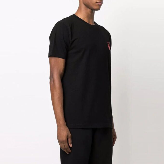 Camiseta ajustada Starred Arrow «Negro/Rojo»