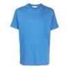 Camiseta azul de manga corta con cuello redondo y estampado de logotipo grande de Off-White para hombre, colección Otoño-Invierno 2022
