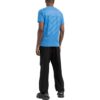 Camiseta azul de manga corta con cuello redondo y estampado de logotipo grande de Off-White para hombre, colección Otoño-Invierno 2022