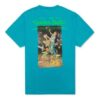 Camiseta azul de manga corta holgada con estampado de esqueleto de Off-White para hombre, C/O VIRGIL ABLOH