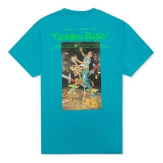 Camiseta azul de manga corta holgada con estampado de esqueleto de Off-White para hombre, C/O VIRGIL ABLOH