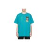 Camiseta azul de manga corta holgada con estampado de esqueleto de Off-White para hombre, C/O VIRGIL ABLOH