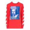 Camiseta Bernini con estampado de rayas diagonales 2030 Rojo/Azul