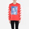 Camiseta Bernini con estampado de rayas diagonales 2030 Rojo/Azul
