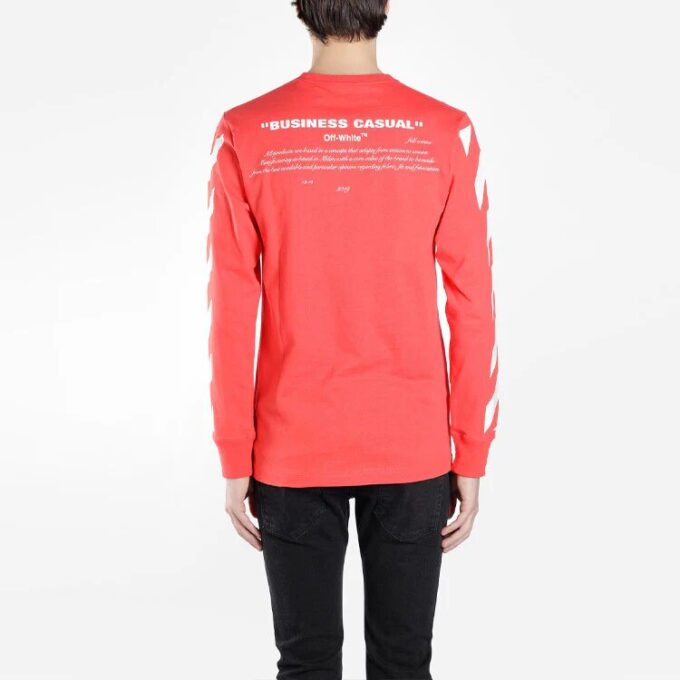 Camiseta Bernini con estampado de rayas diagonales 2030 Rojo/Azul