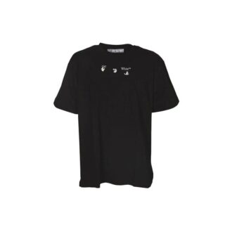 Camiseta «Black» con rotulador rojo