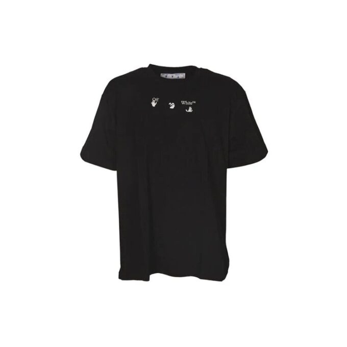 Camiseta «Black» con rotulador rojo