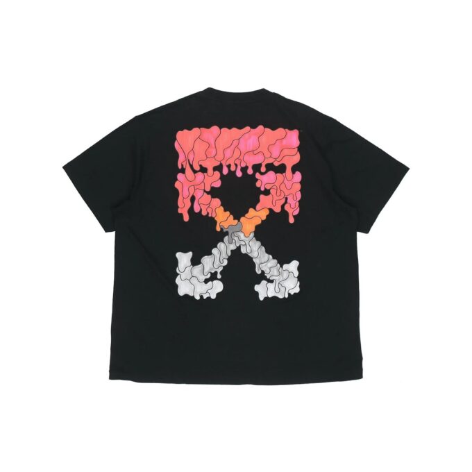 Camiseta «Black» con rotulador rojo