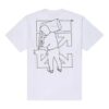 Camiseta blanca con estampado de logotipo para hombre de Off-White