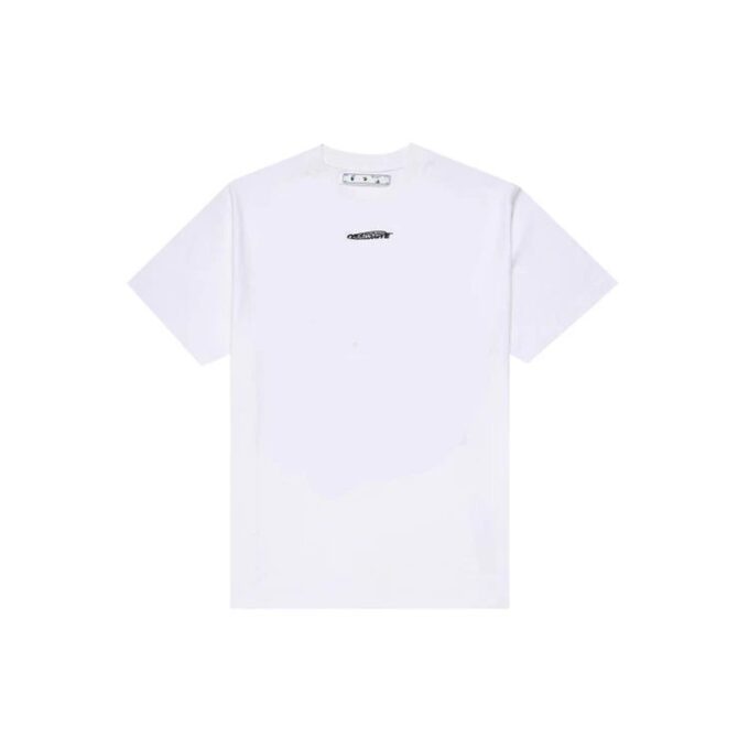 Camiseta blanca con estampado de logotipo para hombre de Off-White