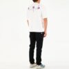 Camiseta blanca de algodón de corte holgado, cuello redondo y manga corta para hombre de Off-White