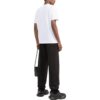 Camiseta blanca de manga corta con cuello redondo y bolsillo con rayas en el pecho para hombre de Off-White