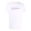 Camiseta blanca de manga corta con cuello redondo y estampado de pintura Off-White para hombre, temporada primavera-verano 2021