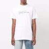 Camiseta blanca de manga corta con cuello redondo y estampado de pintura Off-White para hombre, temporada primavera-verano 2021
