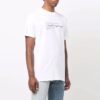 Camiseta blanca de manga corta con cuello redondo y estampado de pintura Off-White para hombre, temporada primavera-verano 2021