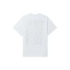 Camiseta blanca de manga corta con cuello redondo y estampado de rayas en la espalda de Off-White para hombre, colección FW22