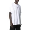 Camiseta blanca de manga corta con cuello redondo y estampado en el pecho Off-White para hombre, colección primavera-verano 2022