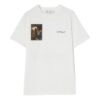 Camiseta blanca de manga corta con cuello redondo y estampado en la espalda Off-White para hombre, colección primavera-verano 2022