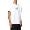 Camiseta blanca de manga corta con cuello redondo y logotipo bordado para hombre de Off-White, colección primavera-verano 2022
